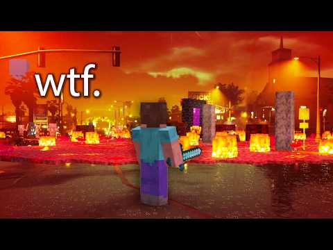 I can't believe this real... (Minecraft x GTA5)
