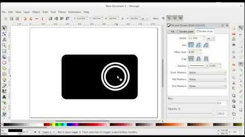 Drawing a simple camera in Inkscape.