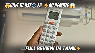 ✅புதிய LG ஏசி ⚡️ரிமோட் கண்ட்ரோல் || New Ac remote control ⁉️‼️#lg #airconditioner #tech