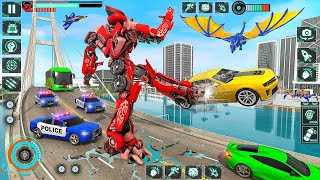 Superhero Robot Transformation | Transformer Robot Games | Spiderman Rope Hero Game Android gameplay screenshot 3