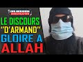 Le discours de armand en francais et la soeur de thais descufon tait sur place