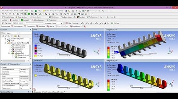 Steady-State Thermal Analysis of Fins || Ansys Workbench 18.1 & 19.0 Tutorial ||PTC CREO 3.0