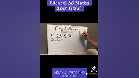 EDEXCEL A-LEVEL MATHEMATICS EXAM QUESTION... DIFFERENTIATION!