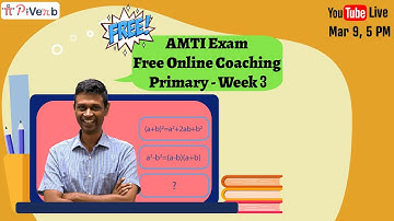 PiVerb.com| NMTC AMTI Exam Mock Test| Primary Level-1| AMC 8| Math Olympiad