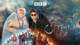 BBC Good Omens season 1//Crowley David Tennant, Gabriel John Hamm, Aziraphale Michael Sheen