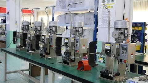 Semi Automatic Terminal Crimping Machine Works