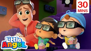 Best Friends at the Movies (Milestones + First experience Songs) | Little Angel Kids Nursery Rhymes 