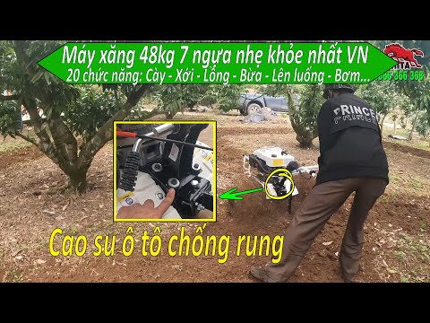 Video Bác Trường êm tay làm nửa quả đồi bằng máy xới đất... - youtube