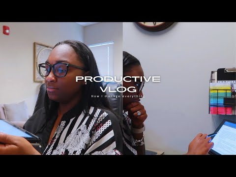PRODUCTIVE VLOG: Balancing Two Jobs + Studying For My LCPC