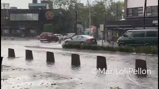 Así los efectos de la lluvia en Puebla