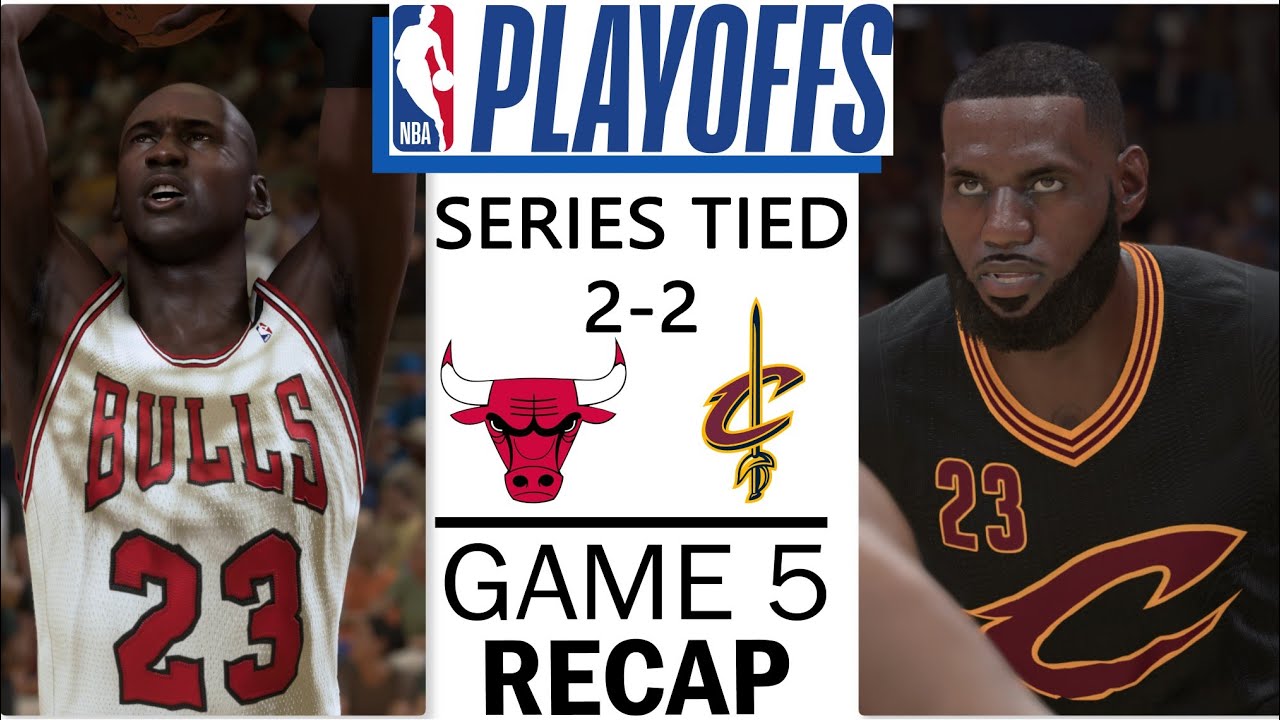 '96 BULLS vs' 16 CAVS. Game 5 RECAP. TIEBREAKER! Jordan 41 pts 13 assts cool LEBRON CAVS Comeback
