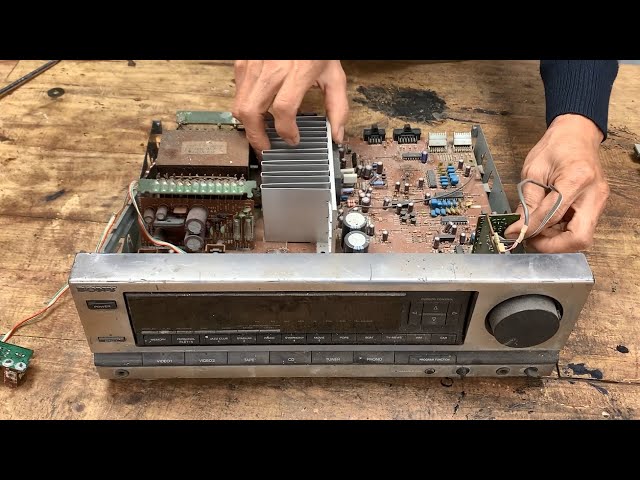 Restoration SONY Amplifier - TA 610 // How To Restore Japanese Amplifier 130w/50hz class=