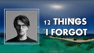 Steven Wilson - 12 THINGS I FORGOT (Lyrics)