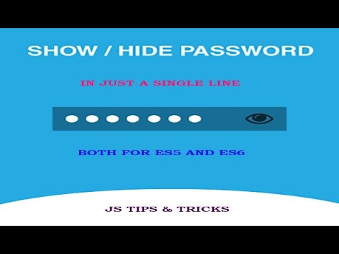 How to show password in html form . Password show/hide using HTML AND ...
