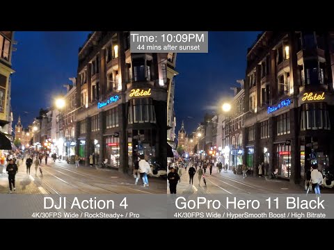 DJI Action 4 vs GoPro Hero 11: Ultimate Low-Light Comparison