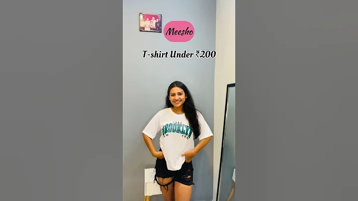 Meesho T-shirt Under ₹200✨🤍 #shorts #meesho #tshirt