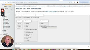 Gestión de usuarios en MySQL utilizando phpMyAdmin