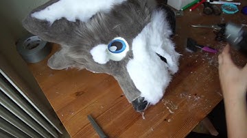 //Tutorial #10// Furring the Fursuit Head Base - part 2