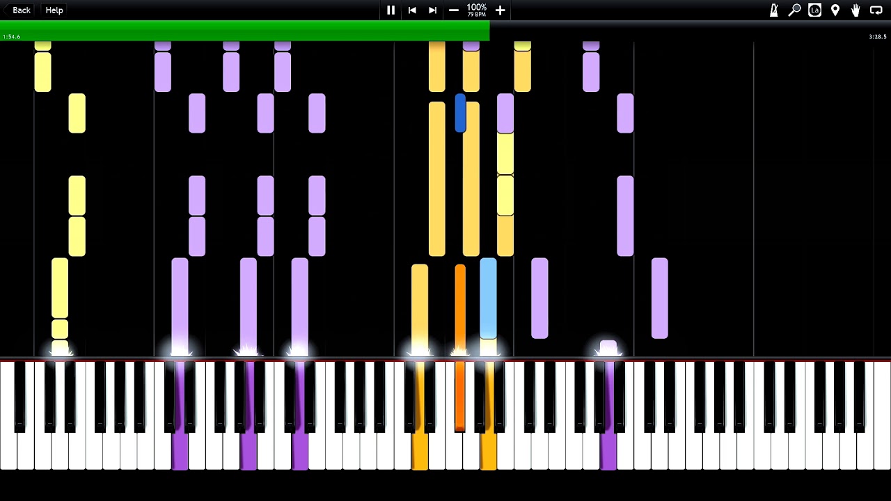 Skillet - Awake and Alive Impossible Piano Tutorial (midi) //m.rasler