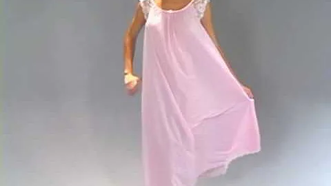 Amanda Rich Lace Cap Sleeve Ankle Length Nightgown...
