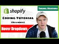 Hoverable Dropdown Menu | Shopify Venture Theme - ShopCode 101 [2021]