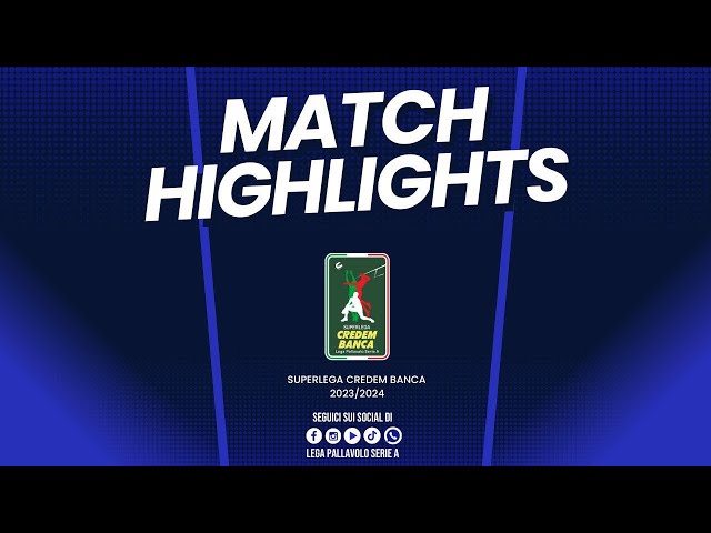 Sir Safety Susa Perugia vs. Allianz Milano - Superlega Credem Banca VBTV Match Highlights