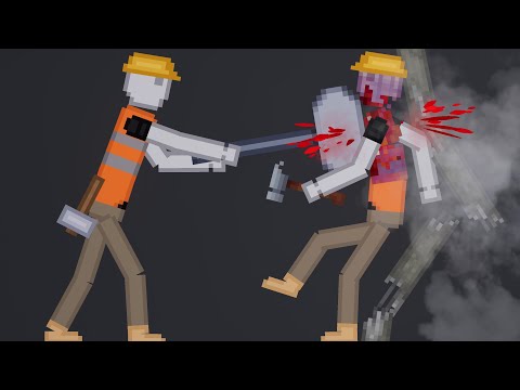 People Fight Each Other On Construction Zone In People Playground (9)