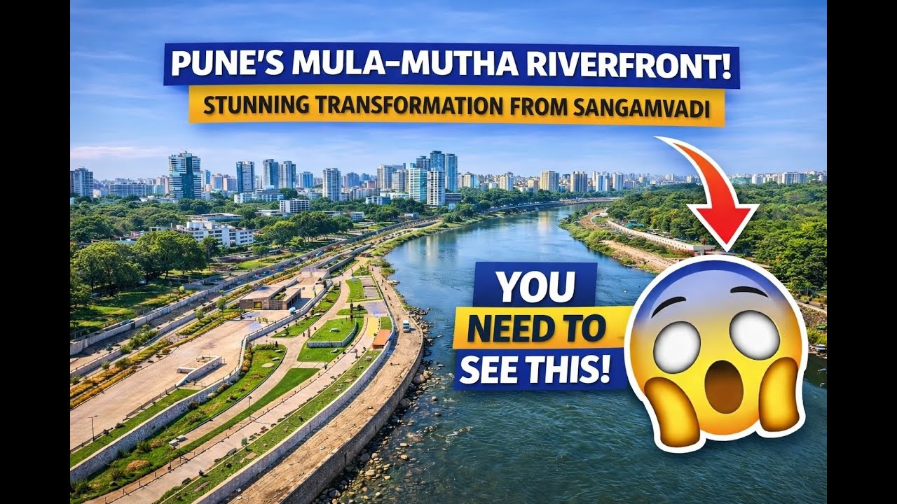 You Won’t Believe Pune’s Biggest Riverfront 😱 | Mula–Mutha Sangamvadi | Latest