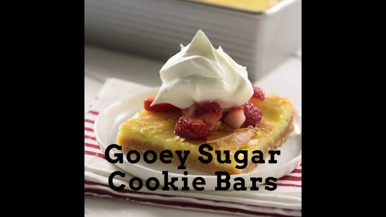 Gooey Sugar Cookie Bars YouTube