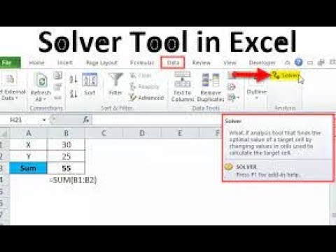 Solver step by step tutorial understanding - YouTube