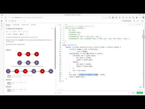 LeetCode 21 | Merge Two Sorted Lists | Iteration | Recursion | Java