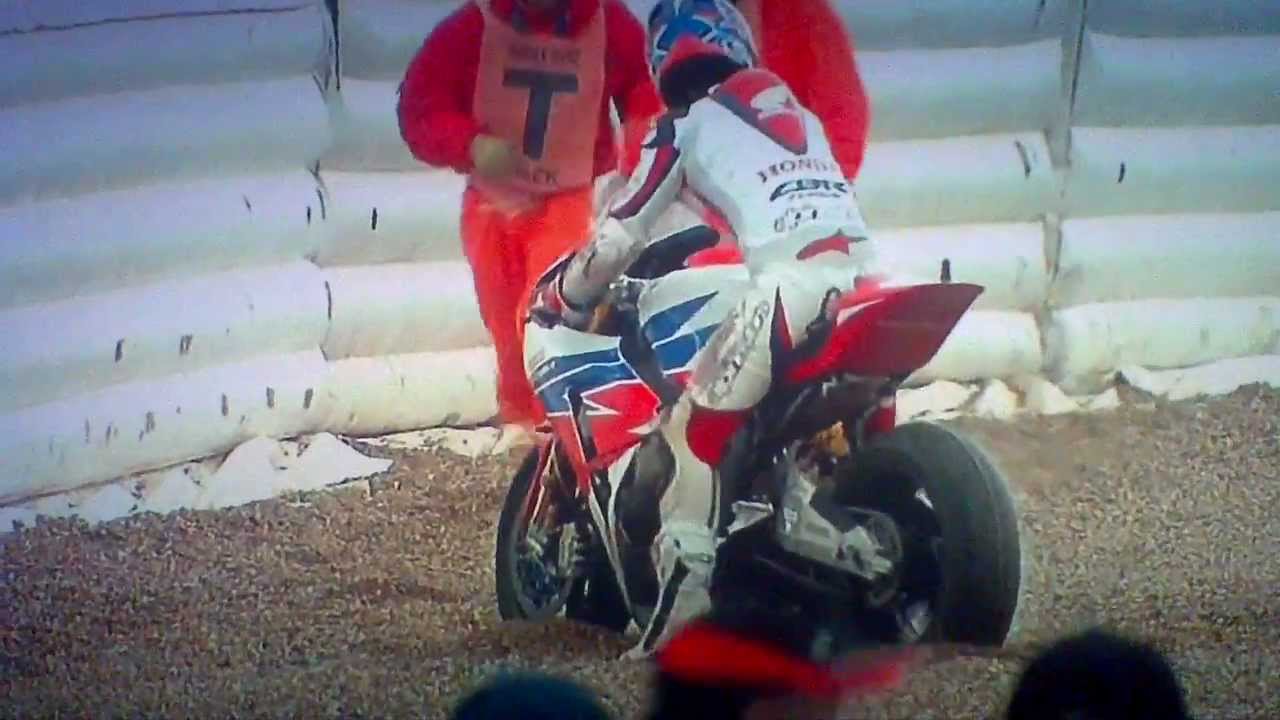 Johnny Rea thinks its motocross at Magny-Cours WSBK - High Side Crash
