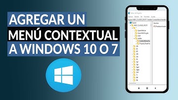 Cómo Agregar un menú Contextual a Windows 10 o 7 - Restaura o Desactiva