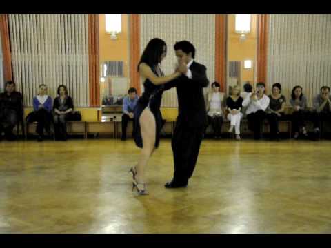 Oscar Beltran and Victoria Laverde dancing at Gran...