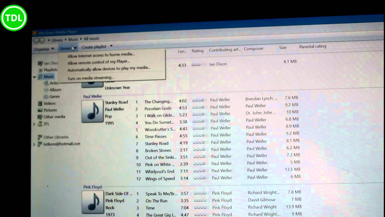 How to setup Windows Media Player as a Media Server in Windows 10