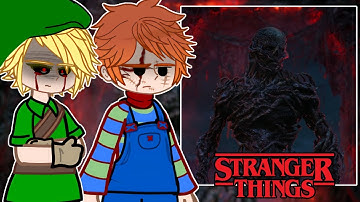 Creepypastas And Horror Movies React to Vecna || Stranger Things - Gacha React