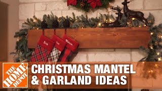 3 Ways to Style a Holiday Mantel | Christmas Garland Ideas
