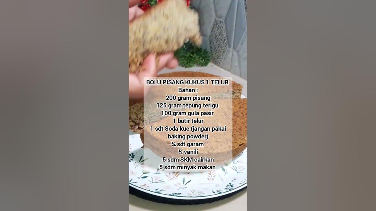resep bolu pisang pakai 1 telur #food #jajanan #bolupisang #bolupisangkukus #kuebolu #kuebolukukus