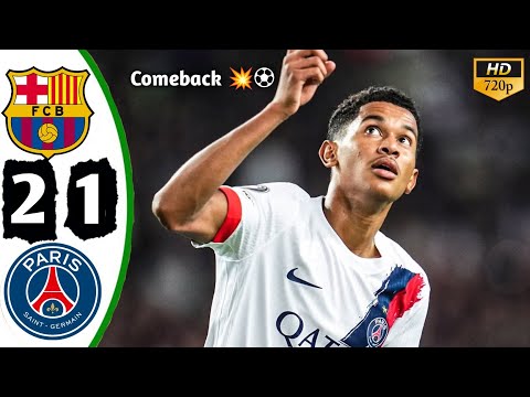 Barcelona Vs PSG 1 2 UCl Highlights All Goals 2025 PSG Vs Barcelona