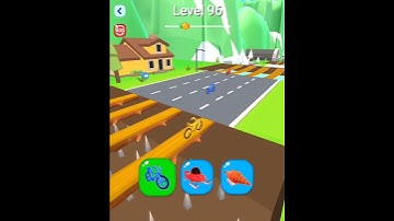 Shape-shifting Funny Race All Levels Gameplay Walkthrough Master Level #96 BeamNG.drive #Shorts