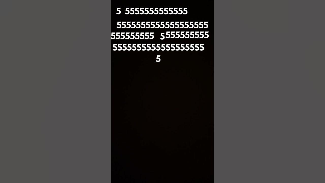how-many-fives-do-you-see-youtube