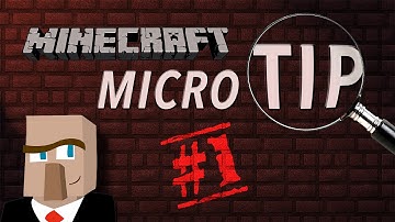 Minecraft Micro Tip #1 - Villager Prison