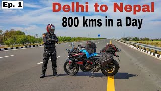 Delhi to Nepal(Mustang)Day 1 | Successfully coverd 800 kms in a day | Agra Lucknow Expressway