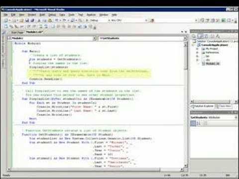 Writing LINQ Queries in Visual Basic - YouTube