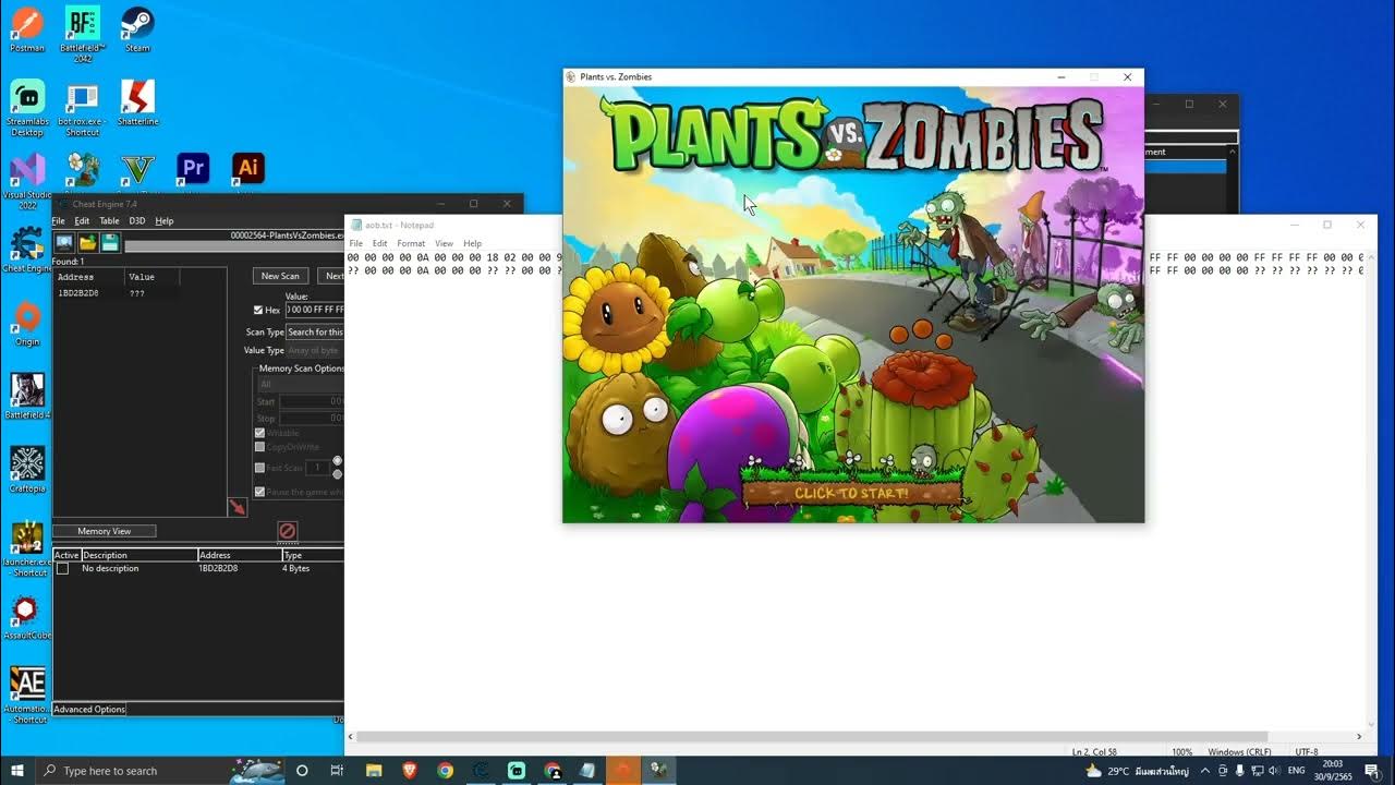 Cheat Engine Ep. 003.0 aob scan ใช้หา address แทน pointer YouTube