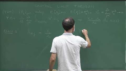 Master Program: Probability Theory - Lecture 16: Central Limit Theorem