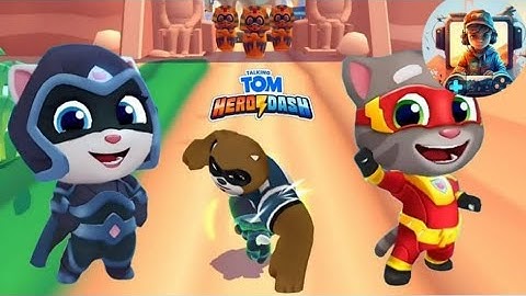 Talking Tom Hero Dash - Angela - 3 x Gameplay Android and IOS