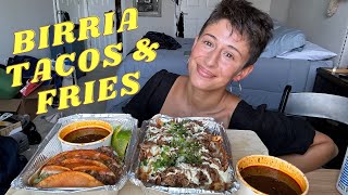 BIRRIA TACOS & FRIES MUKBANG | Talking about my Icelandic adventure