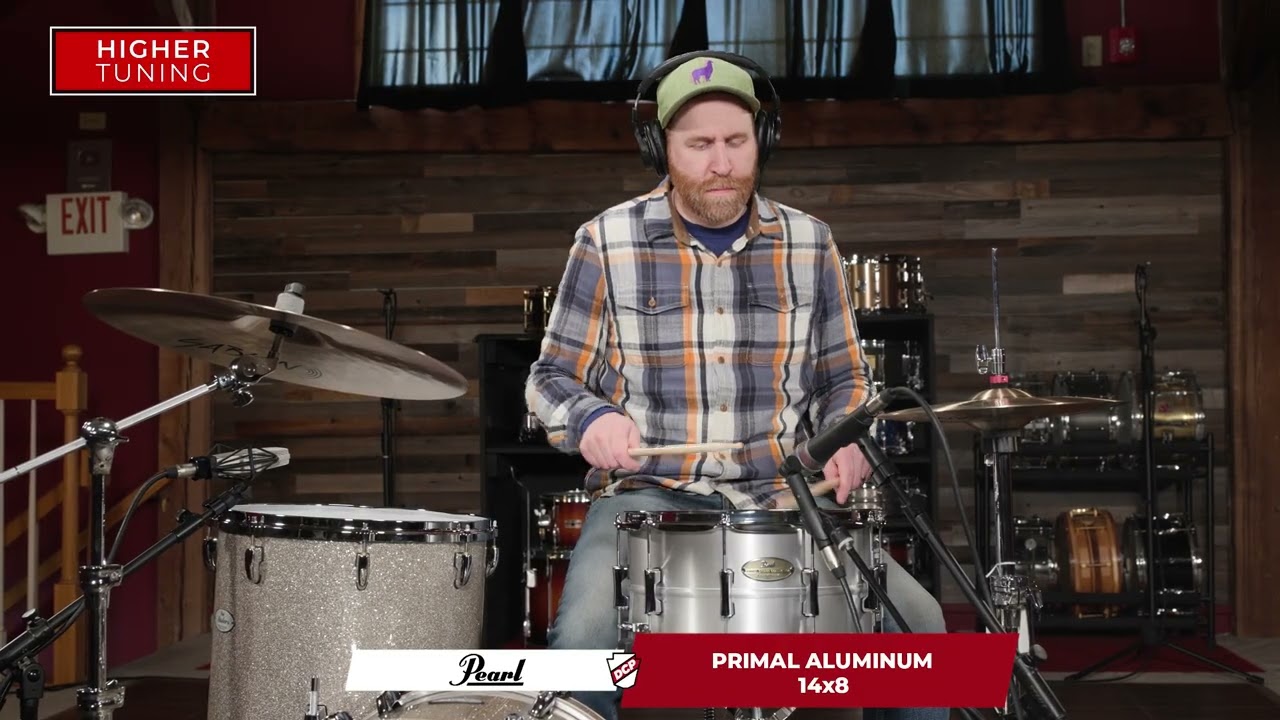 Pearl Primal Collective Aluminum Snare Drum 14x8