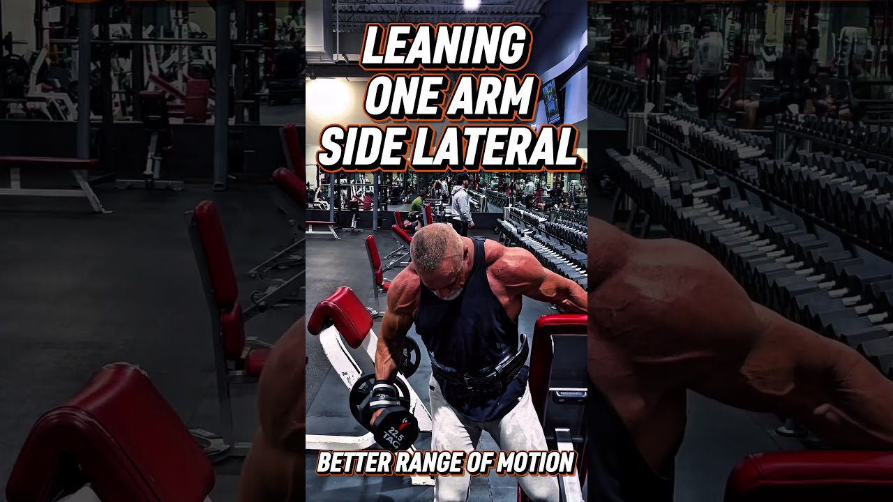 LEANING SIDE LATERALS FOR BETTER RANGE OF MOTION #workout #motivation #muscle #workouttips #shoulder